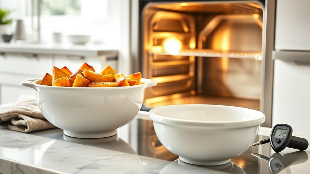 ceramic bowls oven safety tips