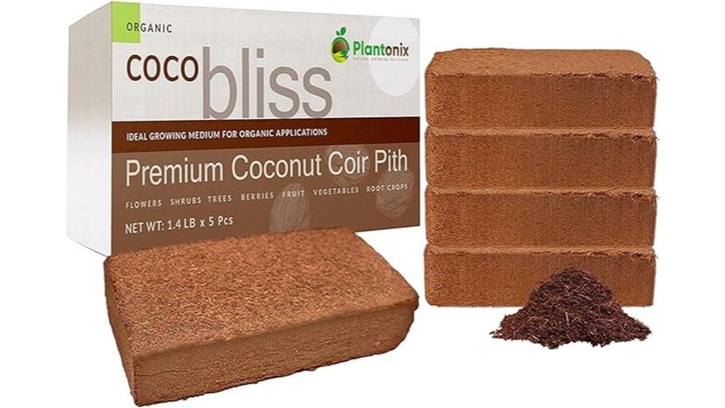 coco coir gardening bricks