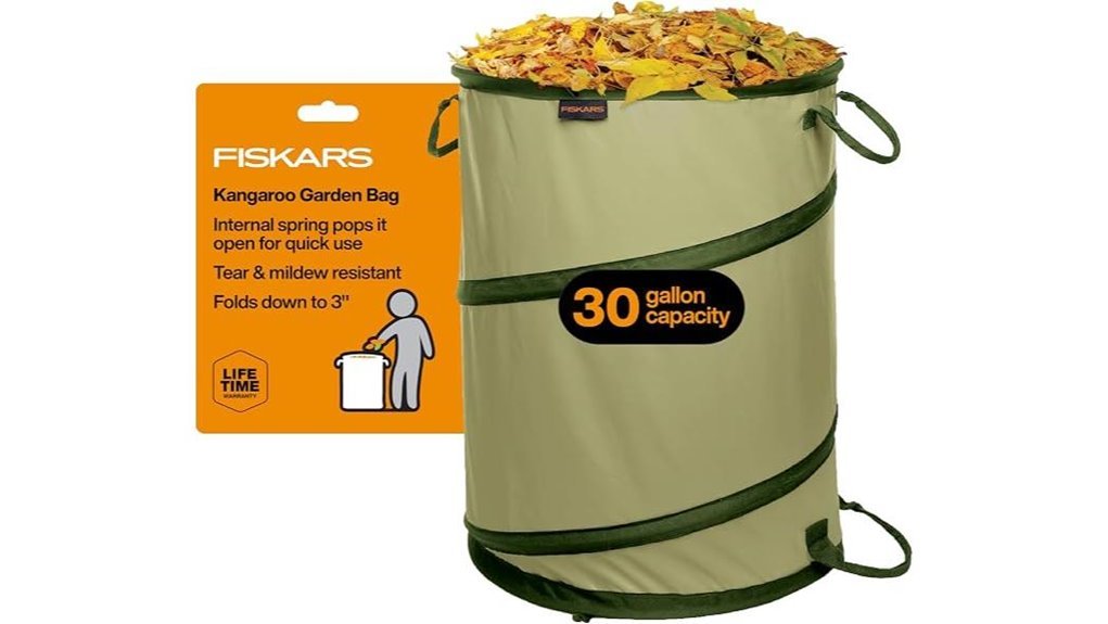 collapsible yard waste bag