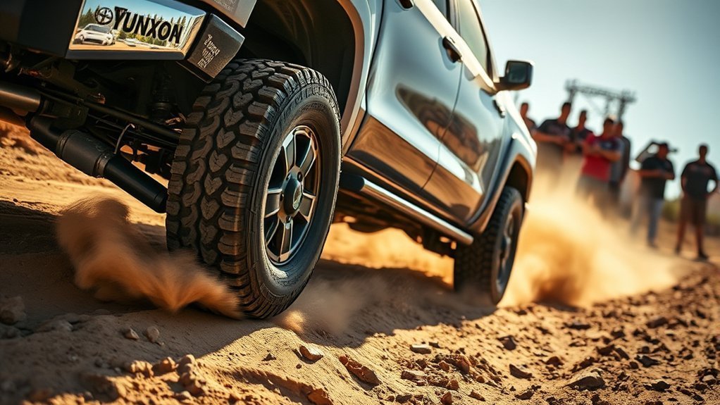 Toyota Tundra owner and technician reviewing vibration diagnostic results