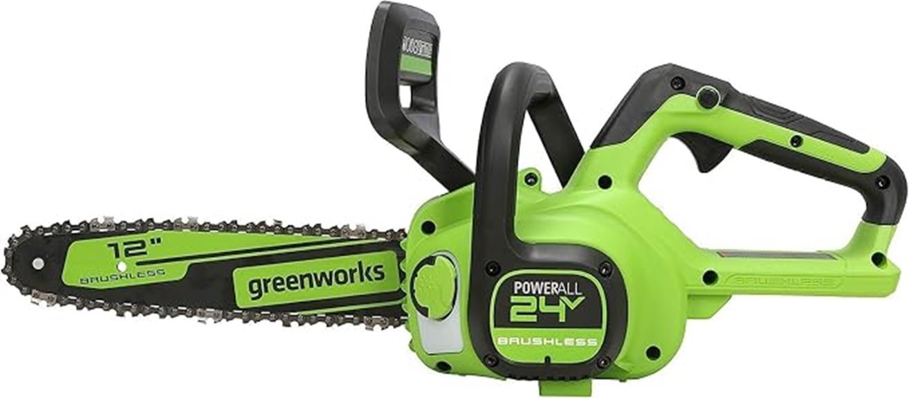 compact cordless brushless chainsaw