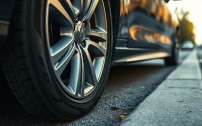 curb impact may puncture tire