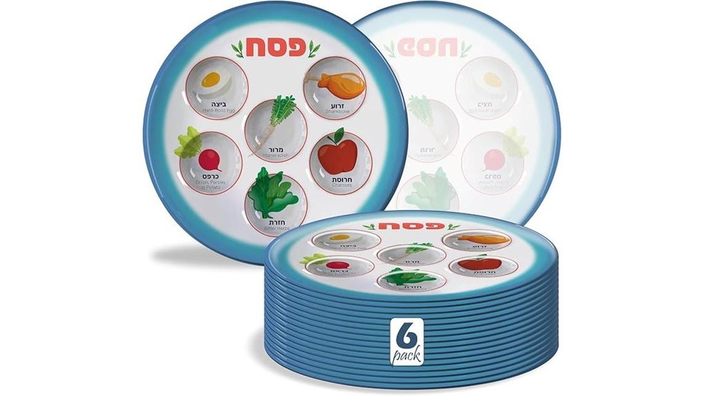 disposable seder plate set