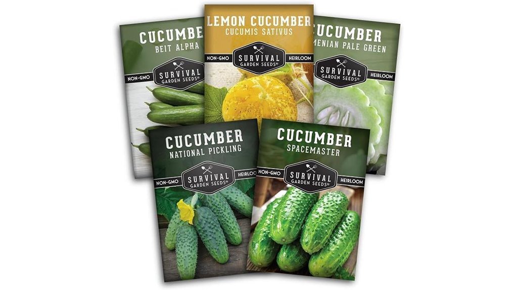 diverse cucumber seed selection