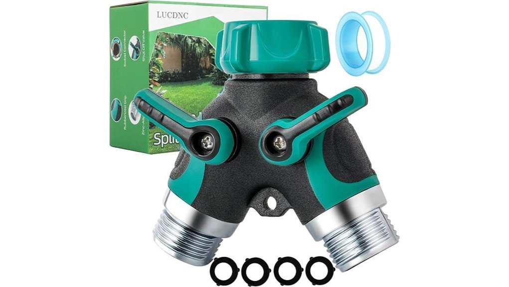 dual outlet hose connector
