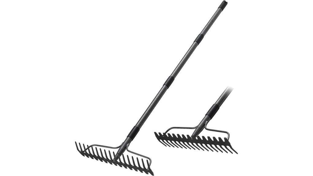 durable 17 tong garden rake