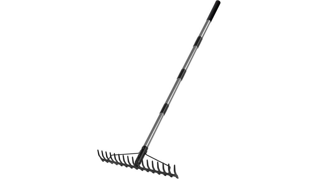 durable dual sided gardening rake
