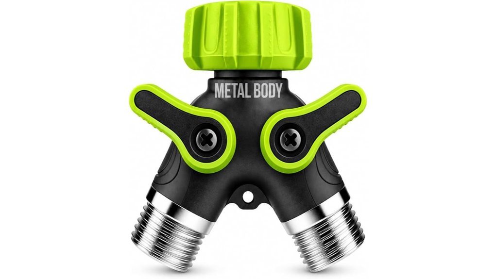 durable two way hose splitter