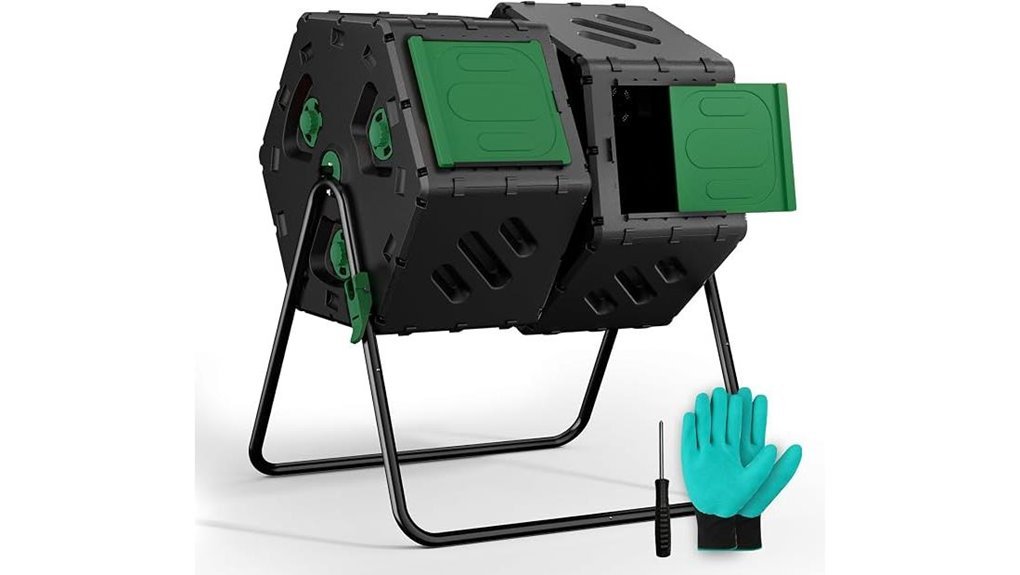 easy assemble compost tumbler