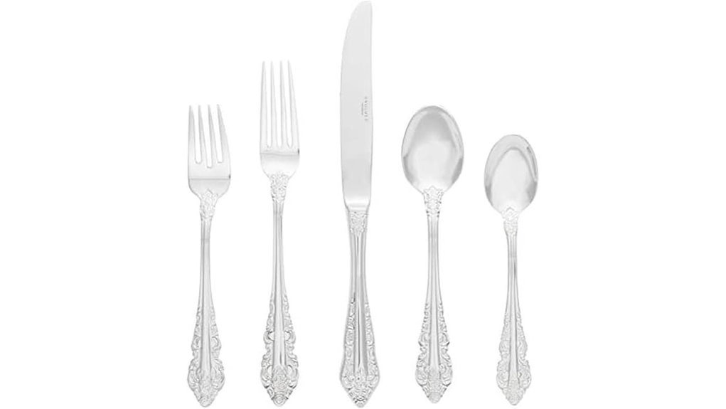 elegant stainless steel flatware