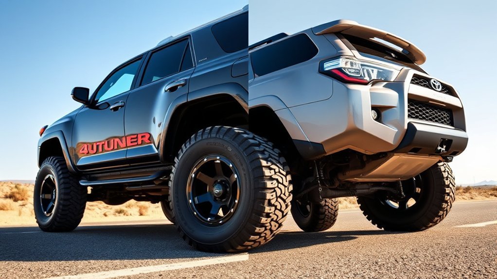 Upsized Toyota 4Runner tires improving stance and off-road capability