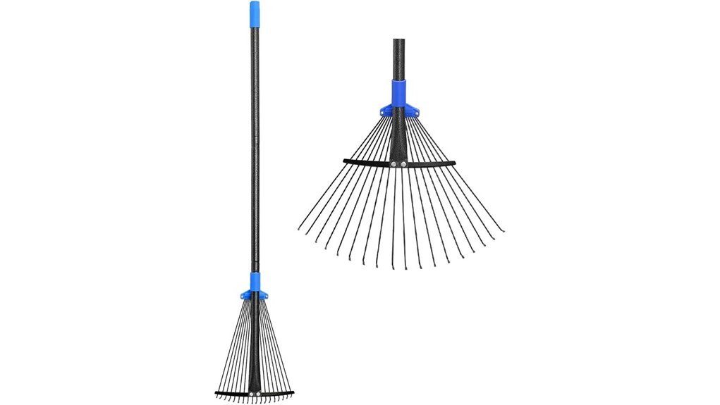 expandable adjustable leaf rake