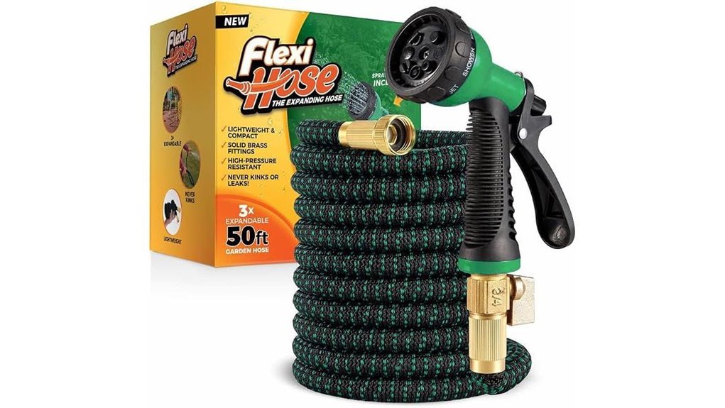 expandable hose with nozzle