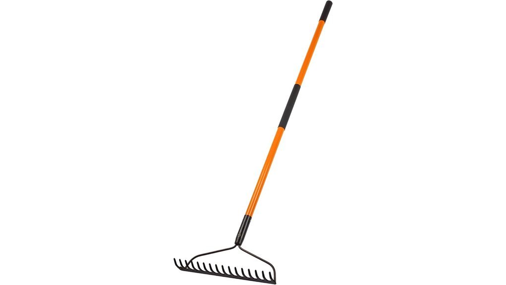 fiberglass handled garden rake