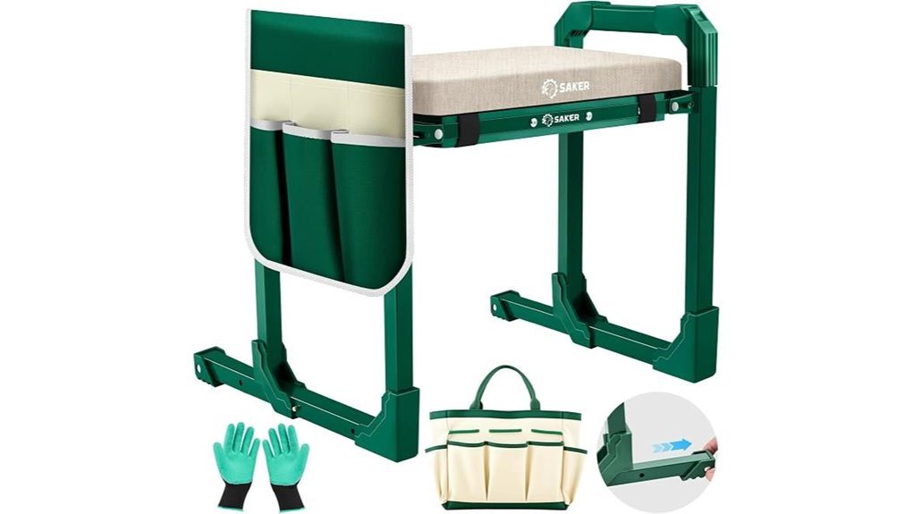 foldable gardening kneeler seat
