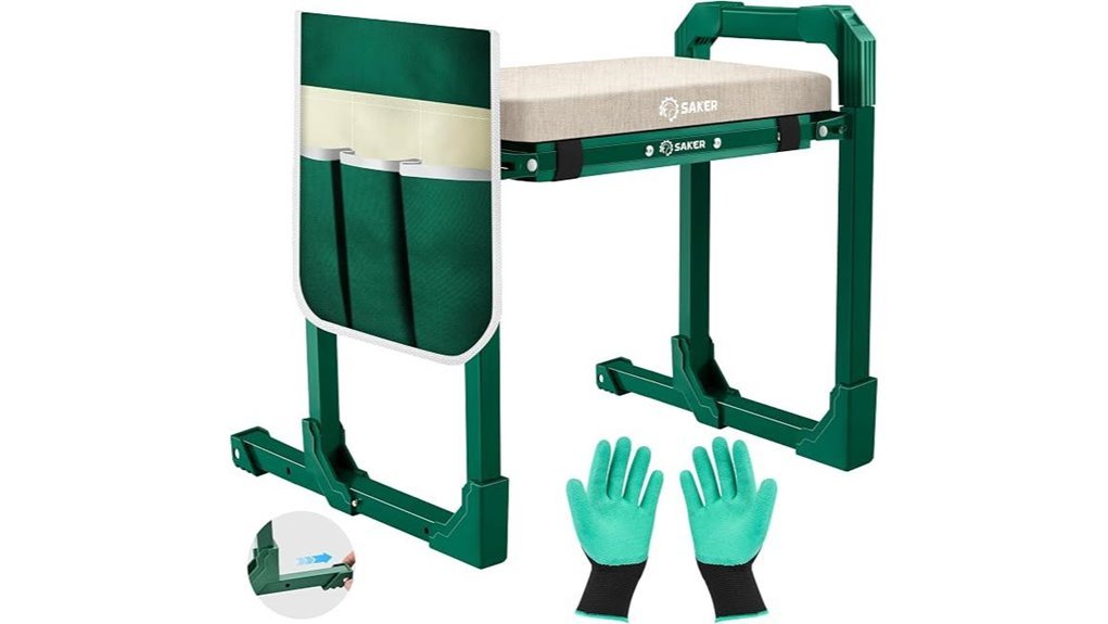 foldable gardening kneeler seat