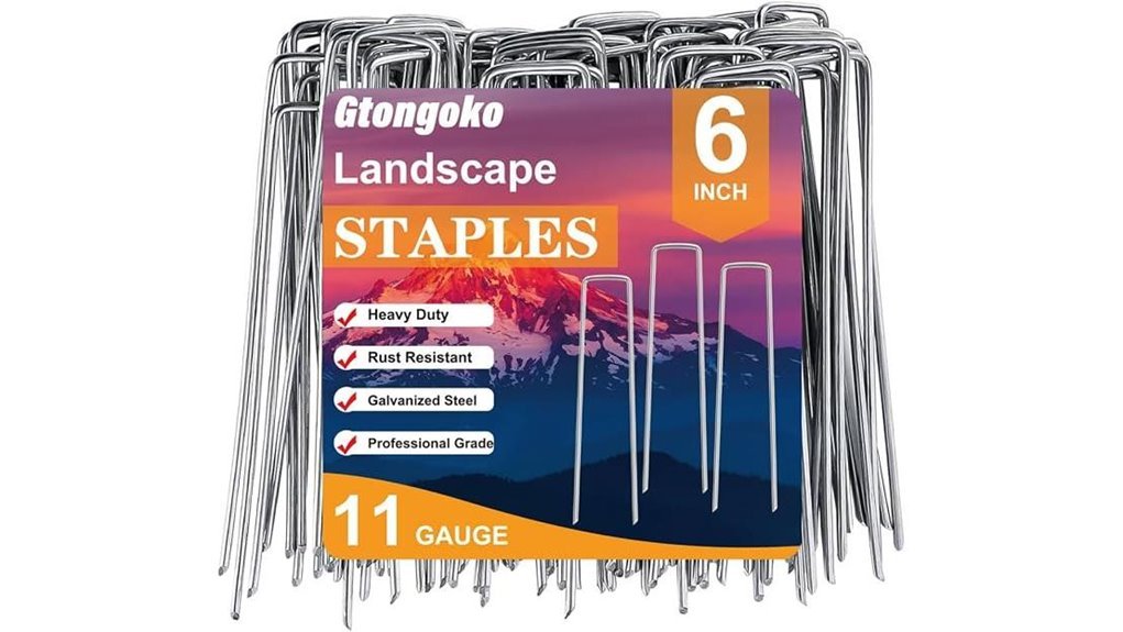 galvanized garden landscape staples