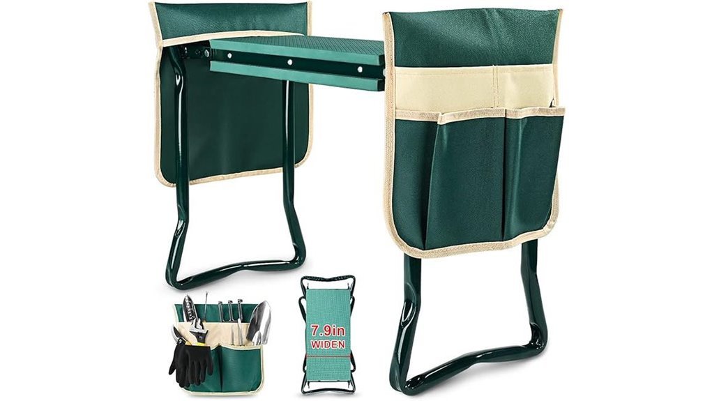 garden kneeler with storage