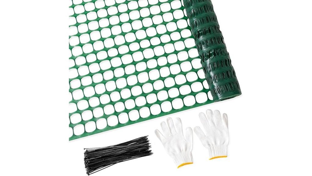 garden plastic mesh fence