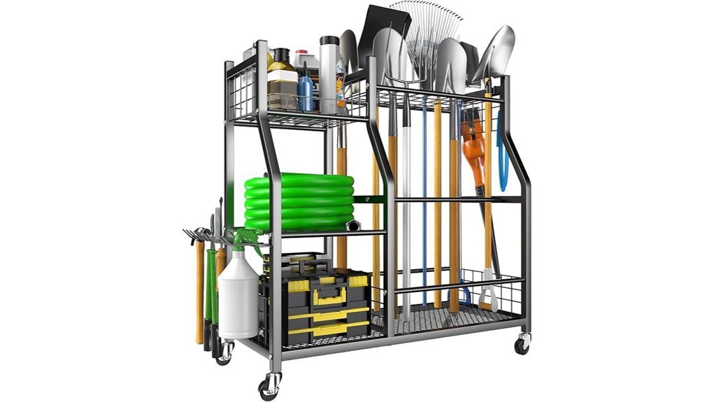 garden tool storage solution