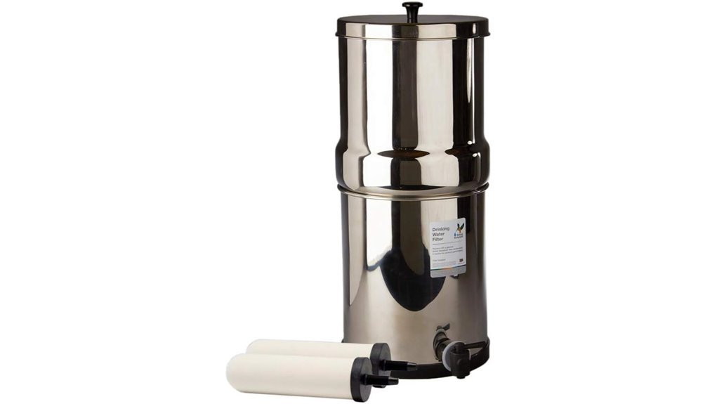 gravity fed water filtration system