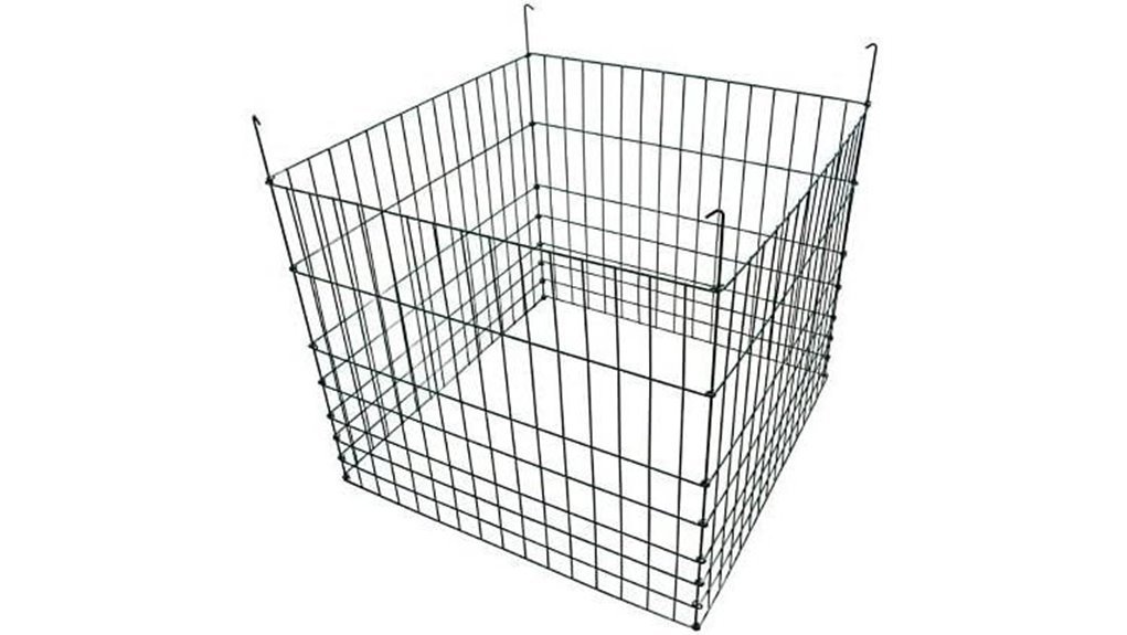 green garden wire bin