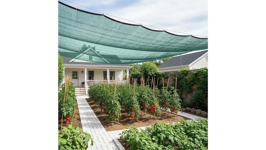 green hdpe sun shade