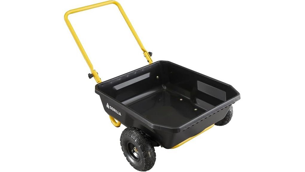 heavy duty garden dump cart