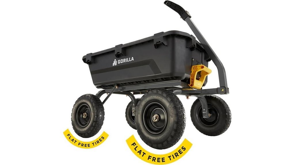 heavy duty garden dump cart