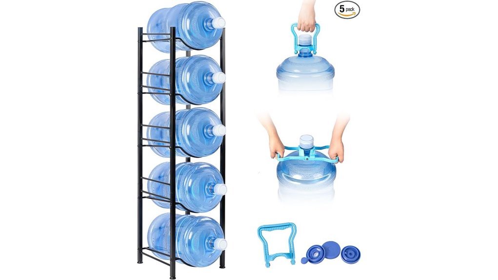 heavy duty jug storage rack