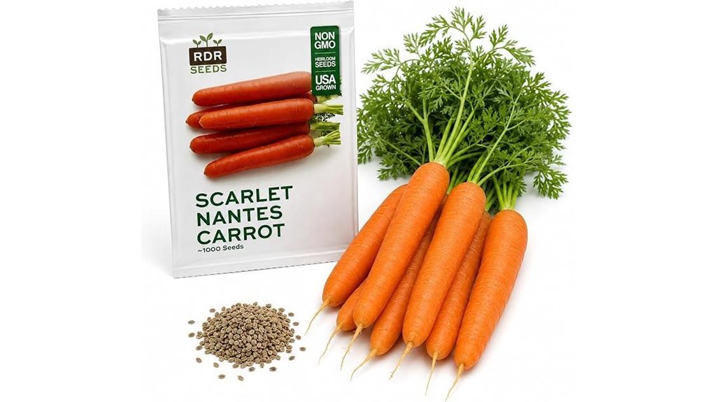 heirloom scarlet nantes carrot seeds