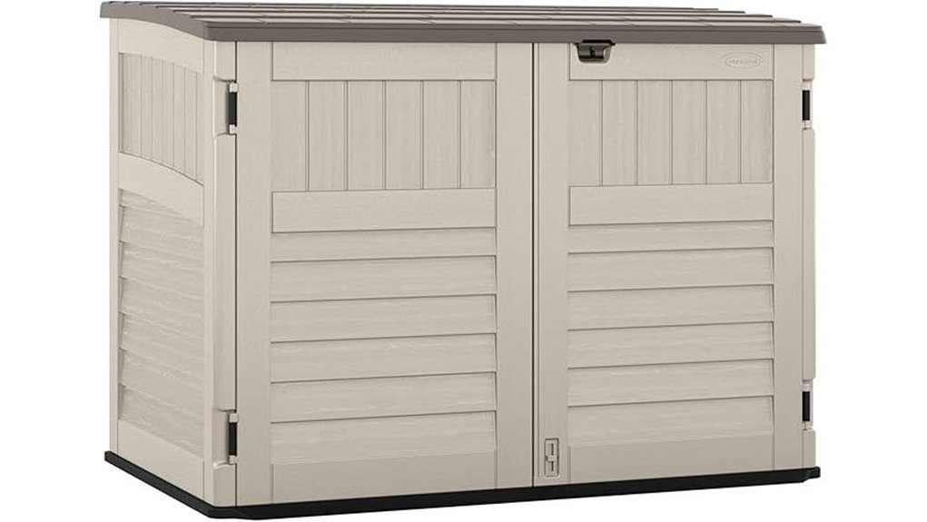 horizontal resin storage shed