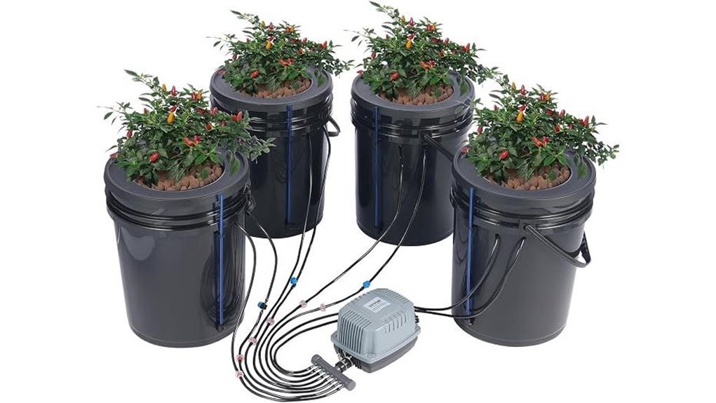 hydroponic bucket grow system