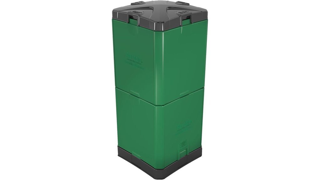 insulated compost bin green