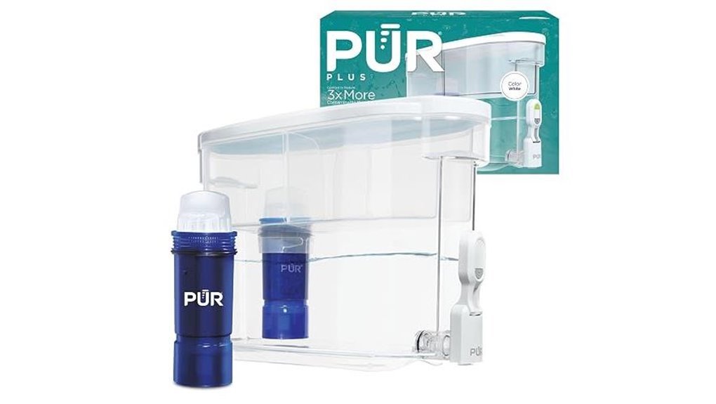 large blue water dispenser
