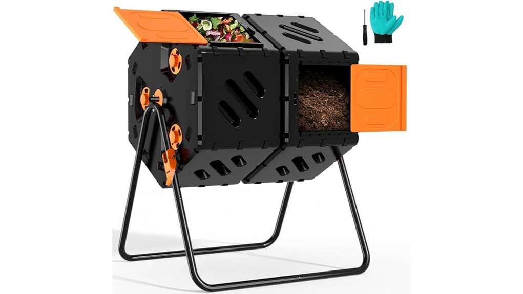 large dual chamber composter