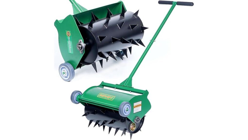 lawn aeration tool roller