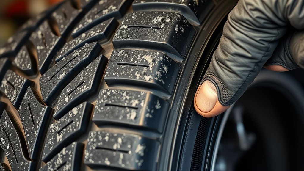 Tire sidewall markings showing where to find the load index and speed rating