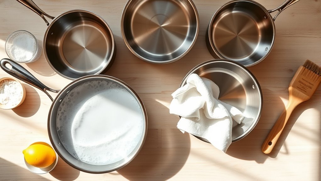 maintain stainless steel cookware