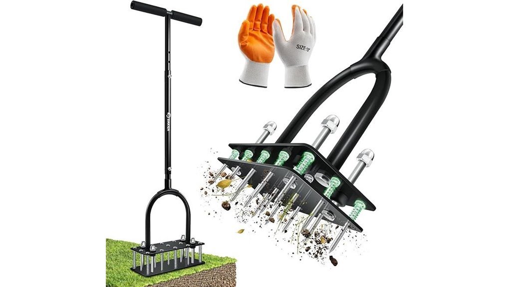 manual lawn aerator tool