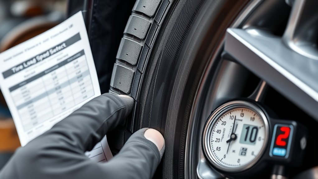 matching tire load and speed ratings safely