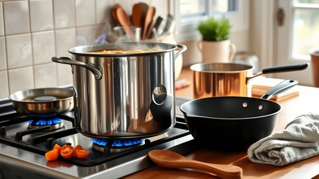 metal pot cooking advantages