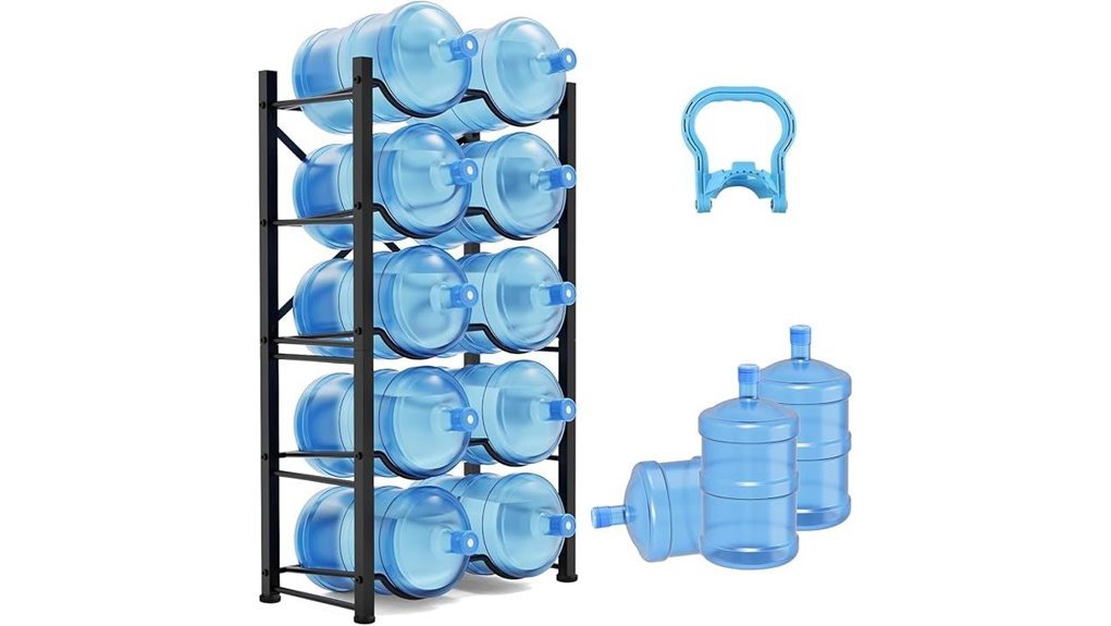multi tier water bottle holder