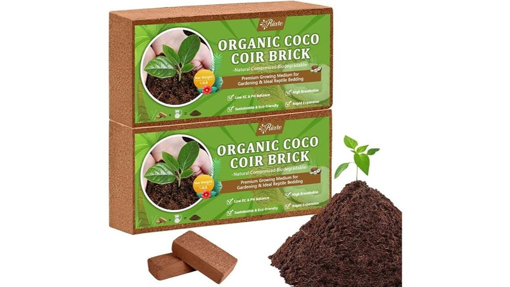 organic coconut coir bricks