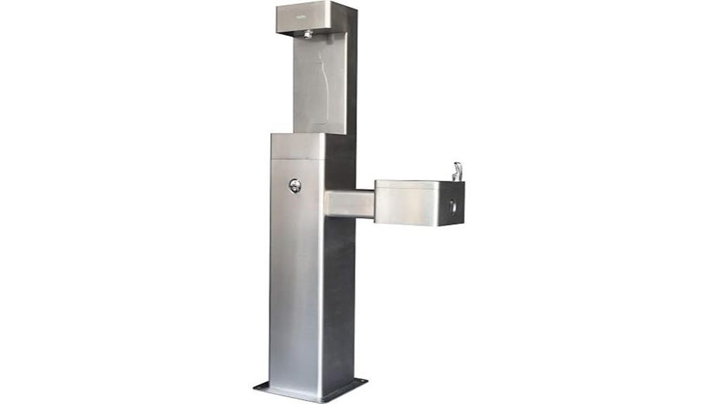 outdoor drinking fountain station