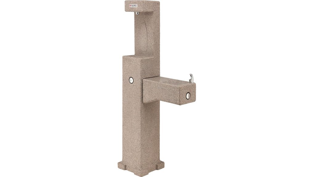 outdoor water fountain station