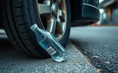 plastic bottle tire warning