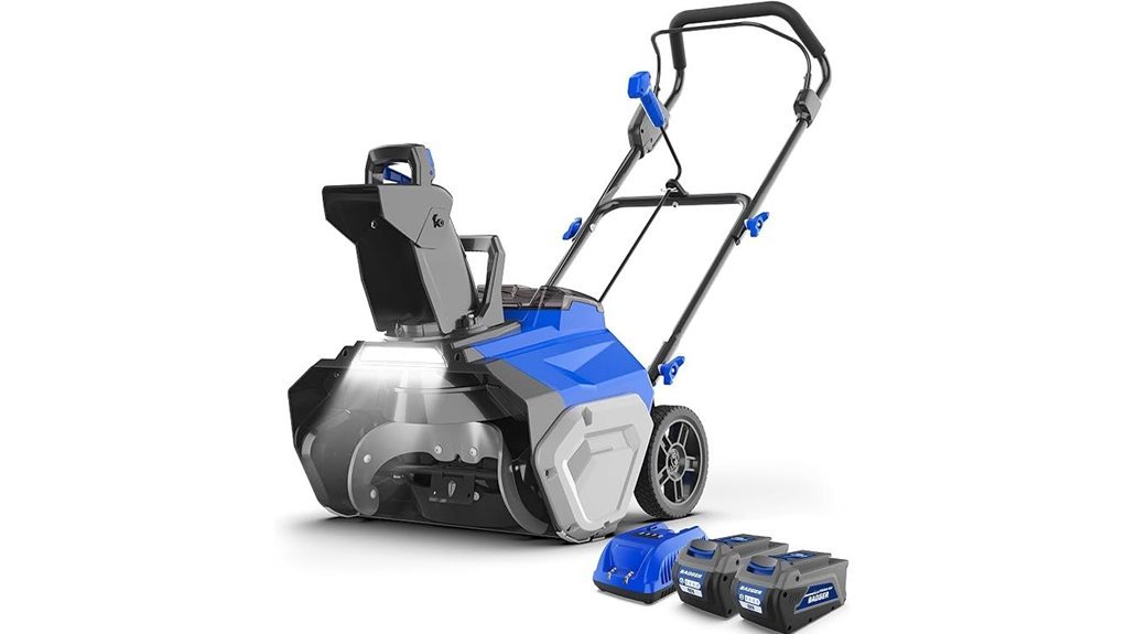 powerful cordless snow blower