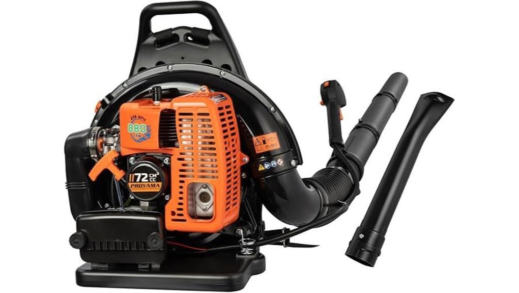 powerful gas leaf blower