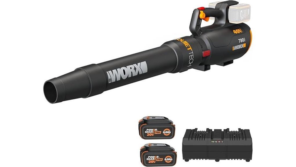 powerful quiet leaf blower